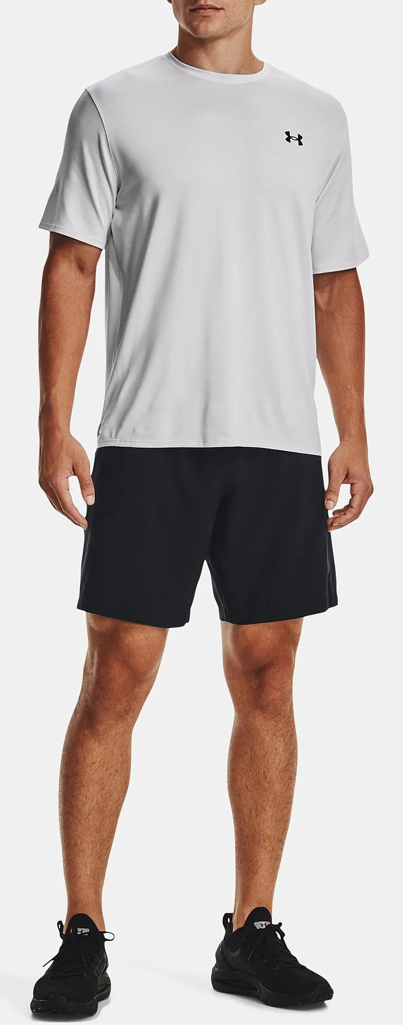 shorts Under Armour Woven Graphic - 001/Black/White - men´s