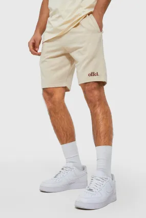 Slim Mid Offcl Embroidered Jersey Shorts