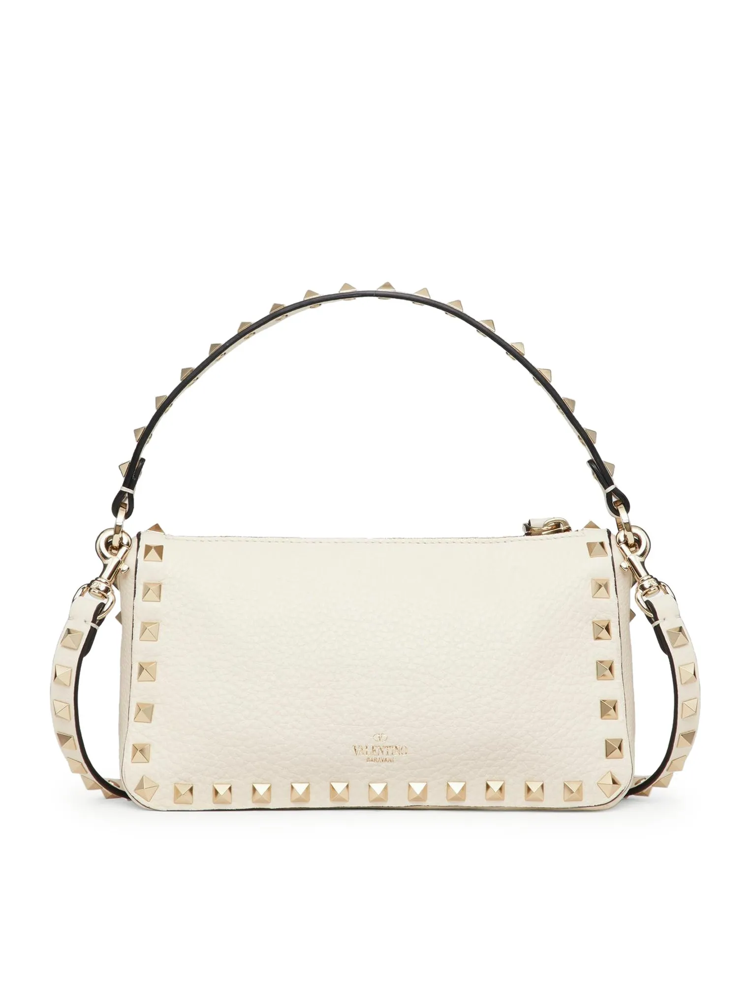 SMALL ROCKSTUD SHOULDER BAG IN GRENADE CALFSKIN