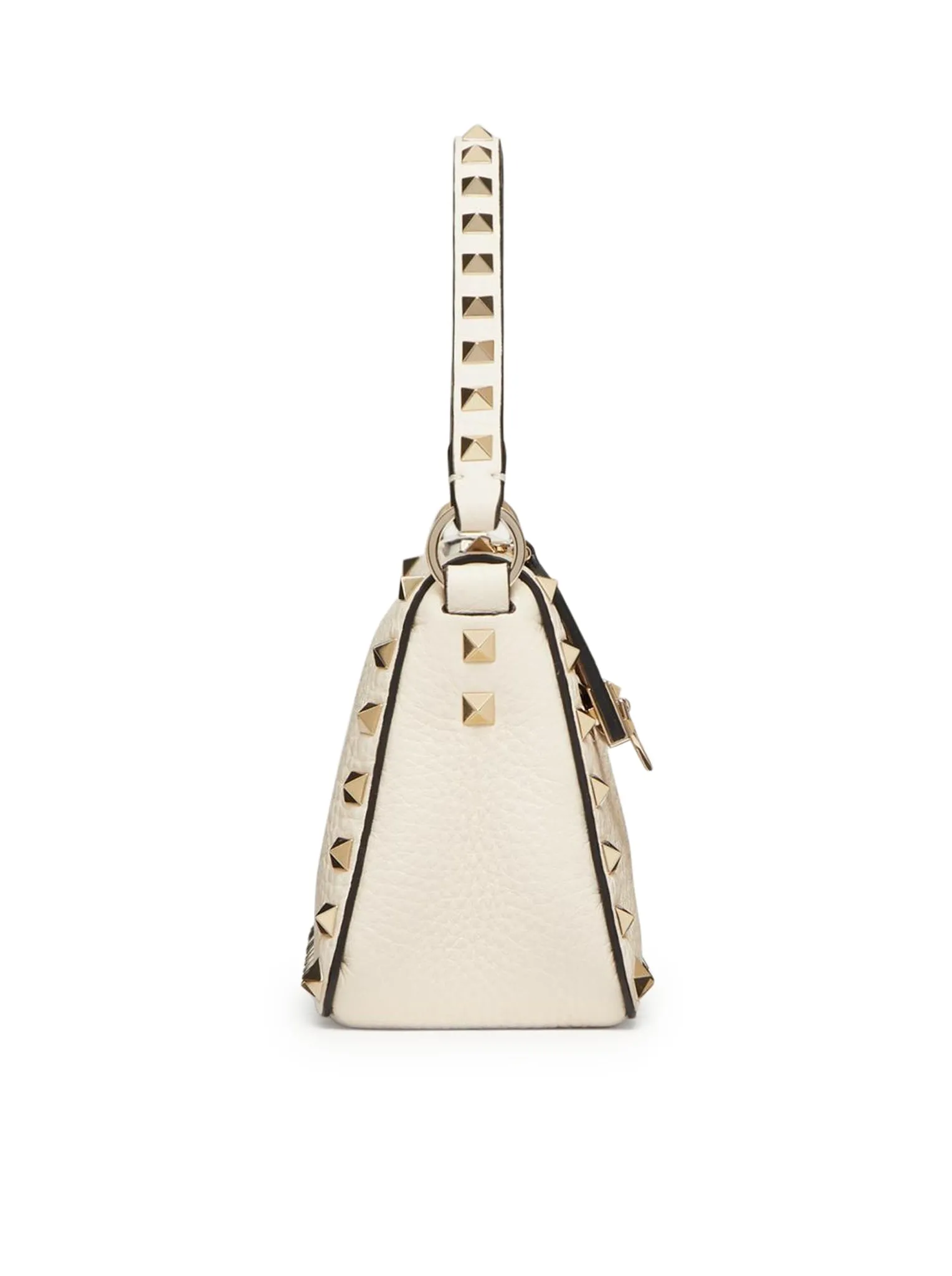 SMALL ROCKSTUD SHOULDER BAG IN GRENADE CALFSKIN