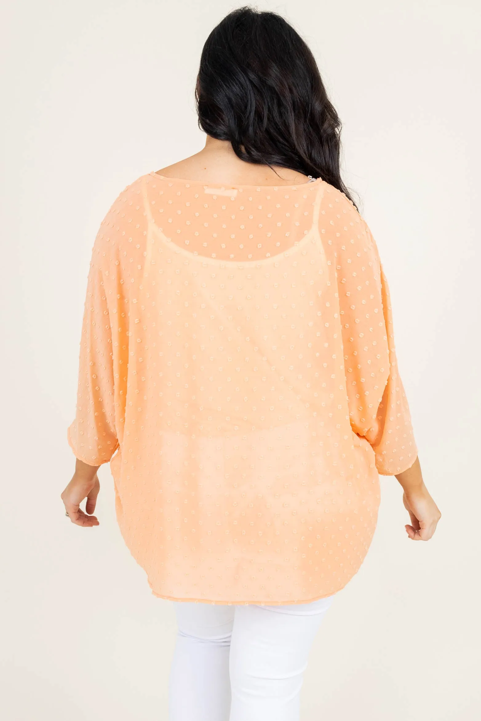 Snazzy Dots Top, Coral