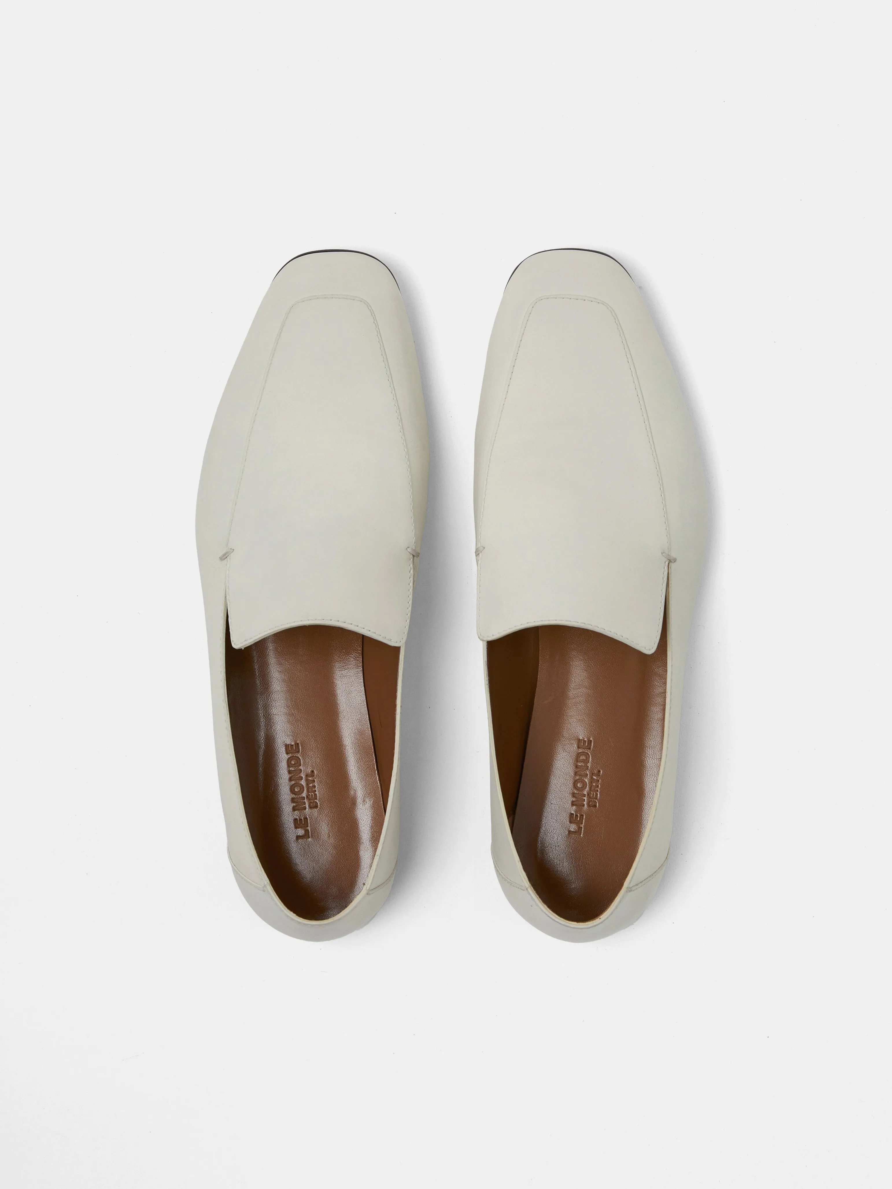 Soft Loafer / Ecru Leather