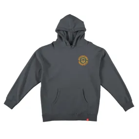 SPITFIRE TORCHED SCRIPT HOODIE - CHARCOAL