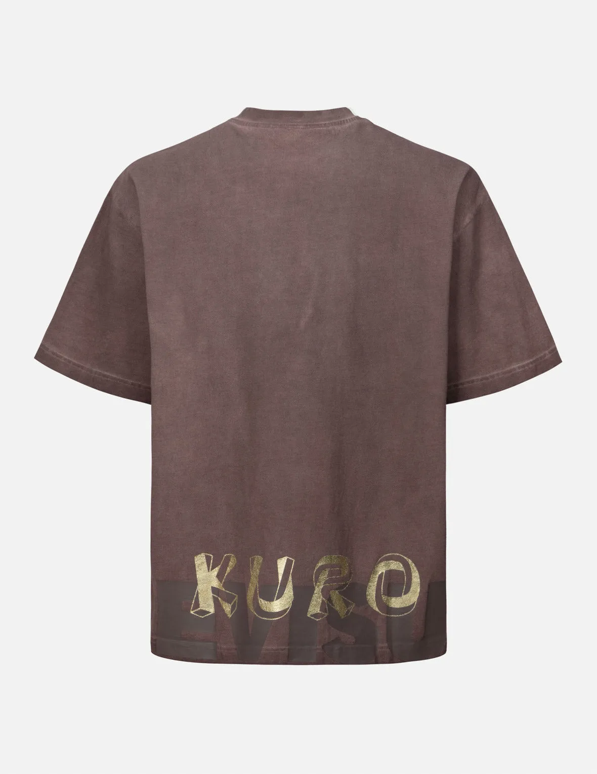 Spray Dyed Multi Logo Print Loose Fit T-shirt