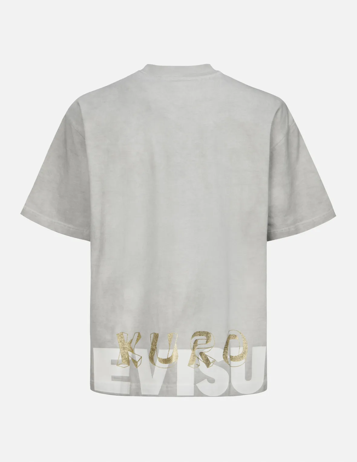 Spray Dyed Multi Logo Print Loose Fit T-shirt