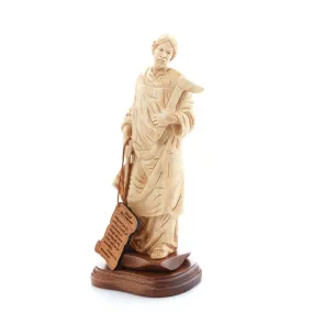 St. Joseph Carving Wooden Statue From the Holy Land 11.4