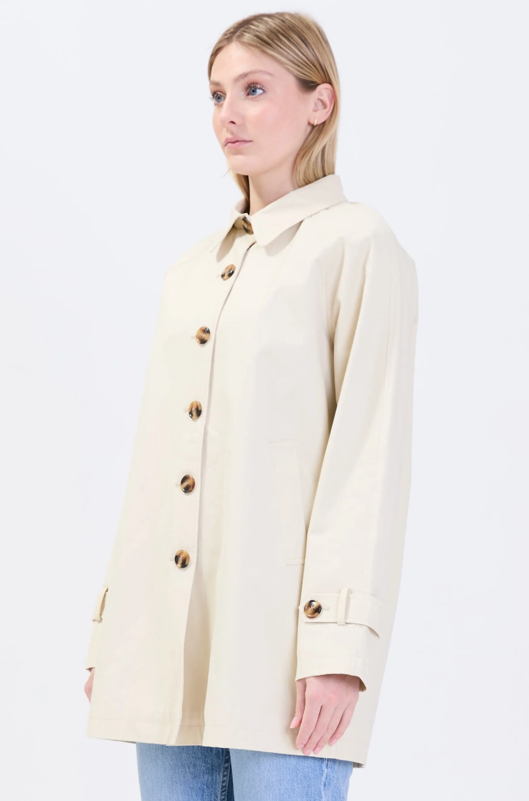 STEPHANIE | Classic trench with striped lining || STEPHANIE | Trench classique avec interieur ligne