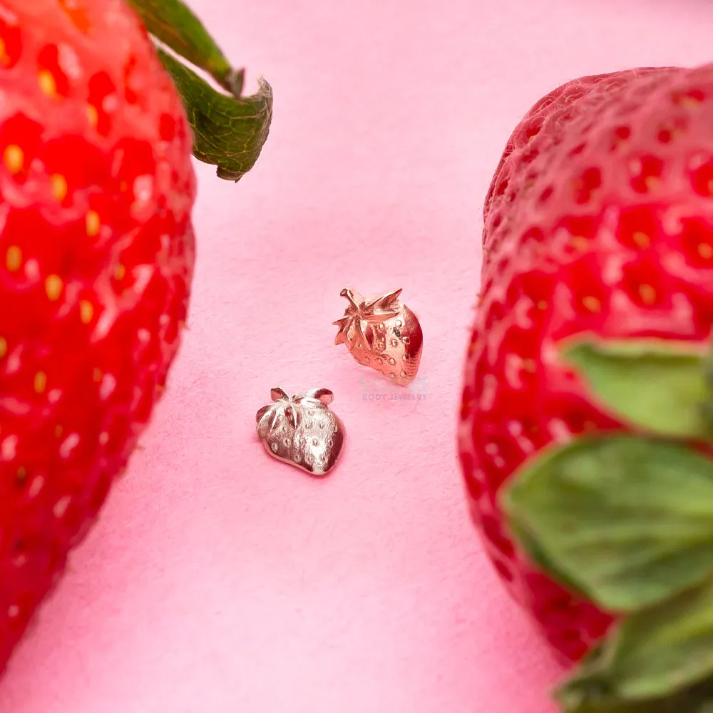 Strawberry Threaded End in Gold