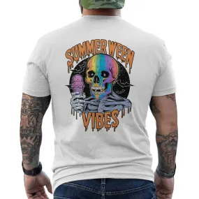 Summerween Halloween Summer Party Costume Summerween Men's T-shirt Back Print