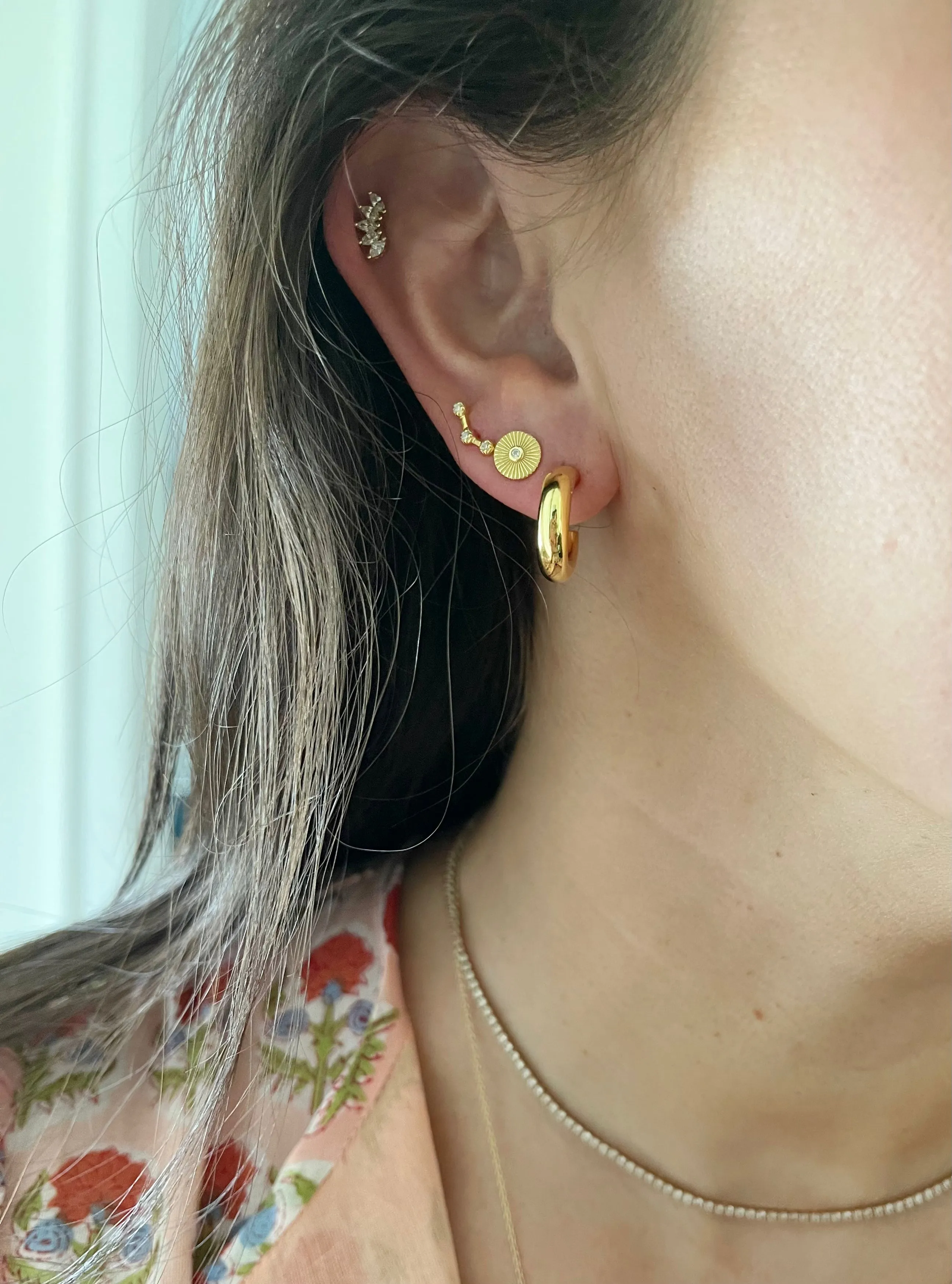 Sunburst Tiny Studs