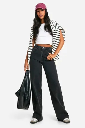 Tall Basics High Waisted Wide Leg Jeans