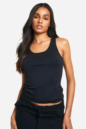 Tall Cotton Elastane Strappy Tank Top