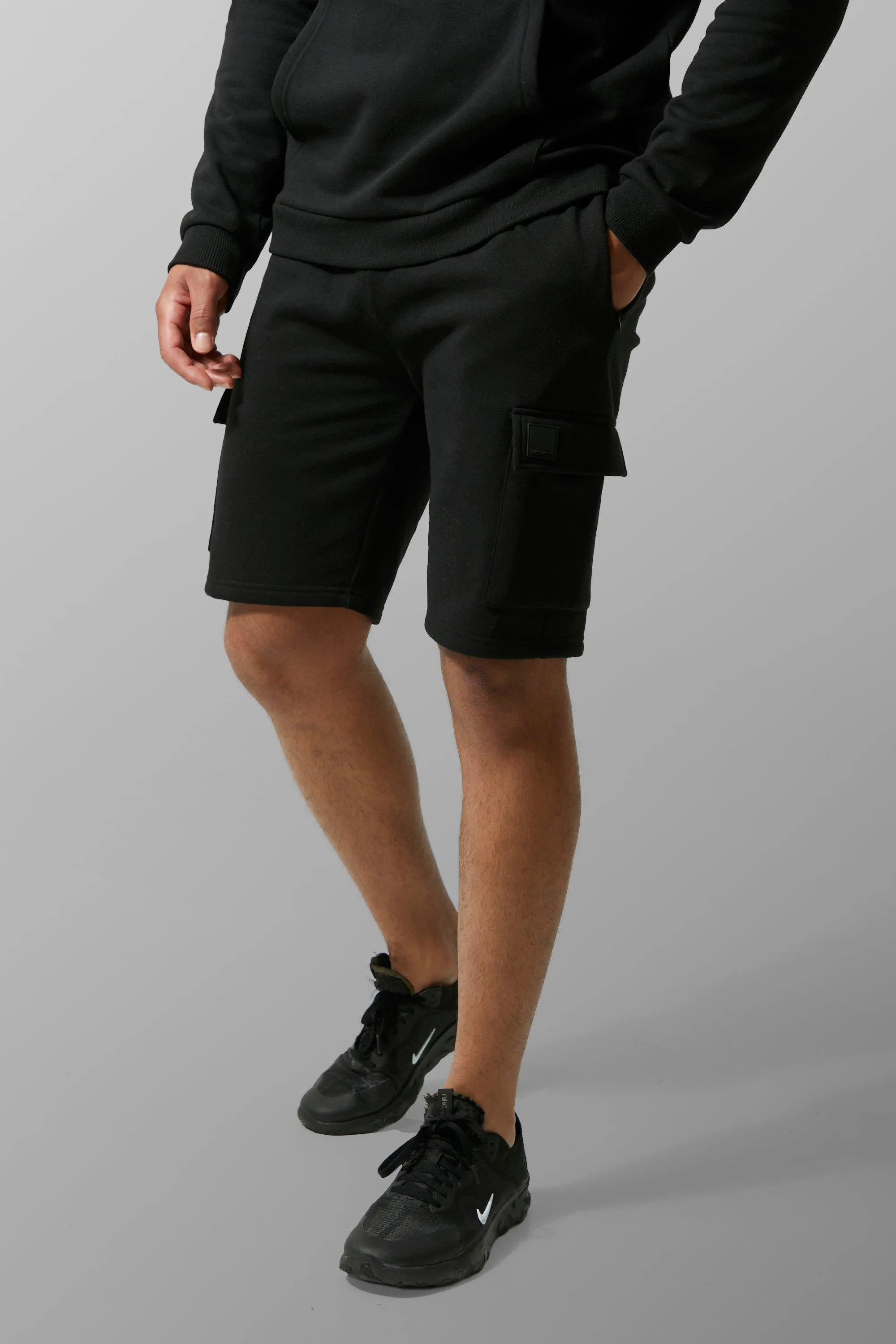 Tall Man Active Cargo Shorts | boohooMAN UK