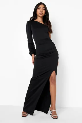 Tall One Sleeve Scuba Maxi Dress