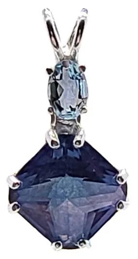 Tanzine Aura Mini Magician Stone? with Oval Cut Aquamarine