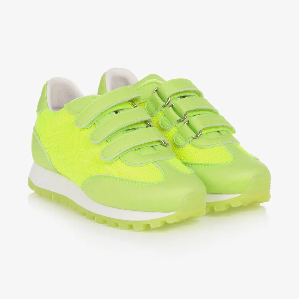 Teen Neon Yellow Jogger Trainers