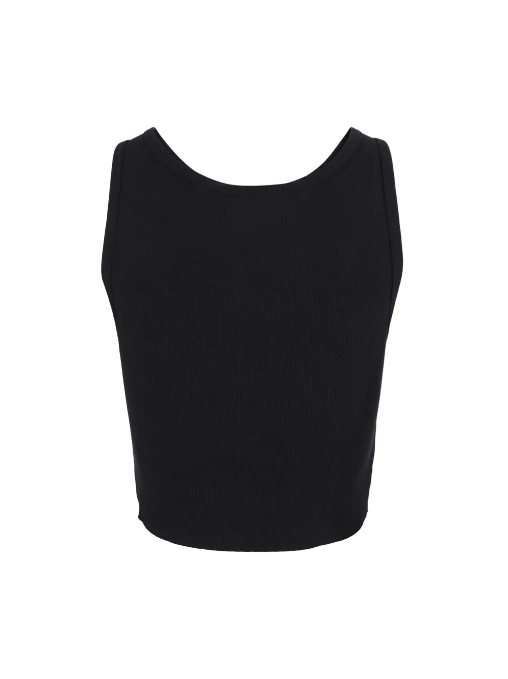 terne Cropped Scoop Neck Tank in Black