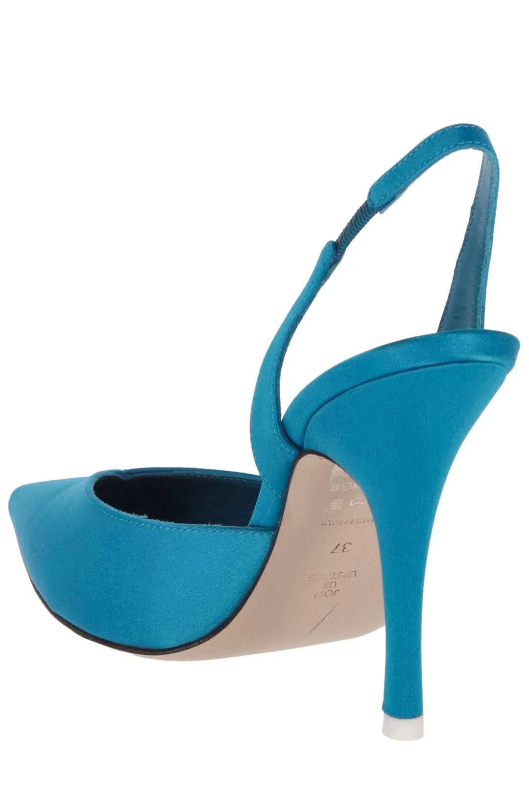 The Attico Satin-Effect Slingback Pumps