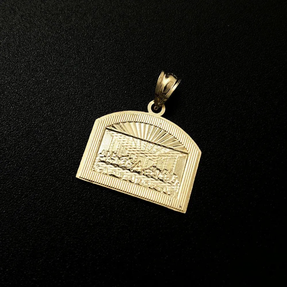 The Last Supper Mini 10K Yellow Gold Pendant