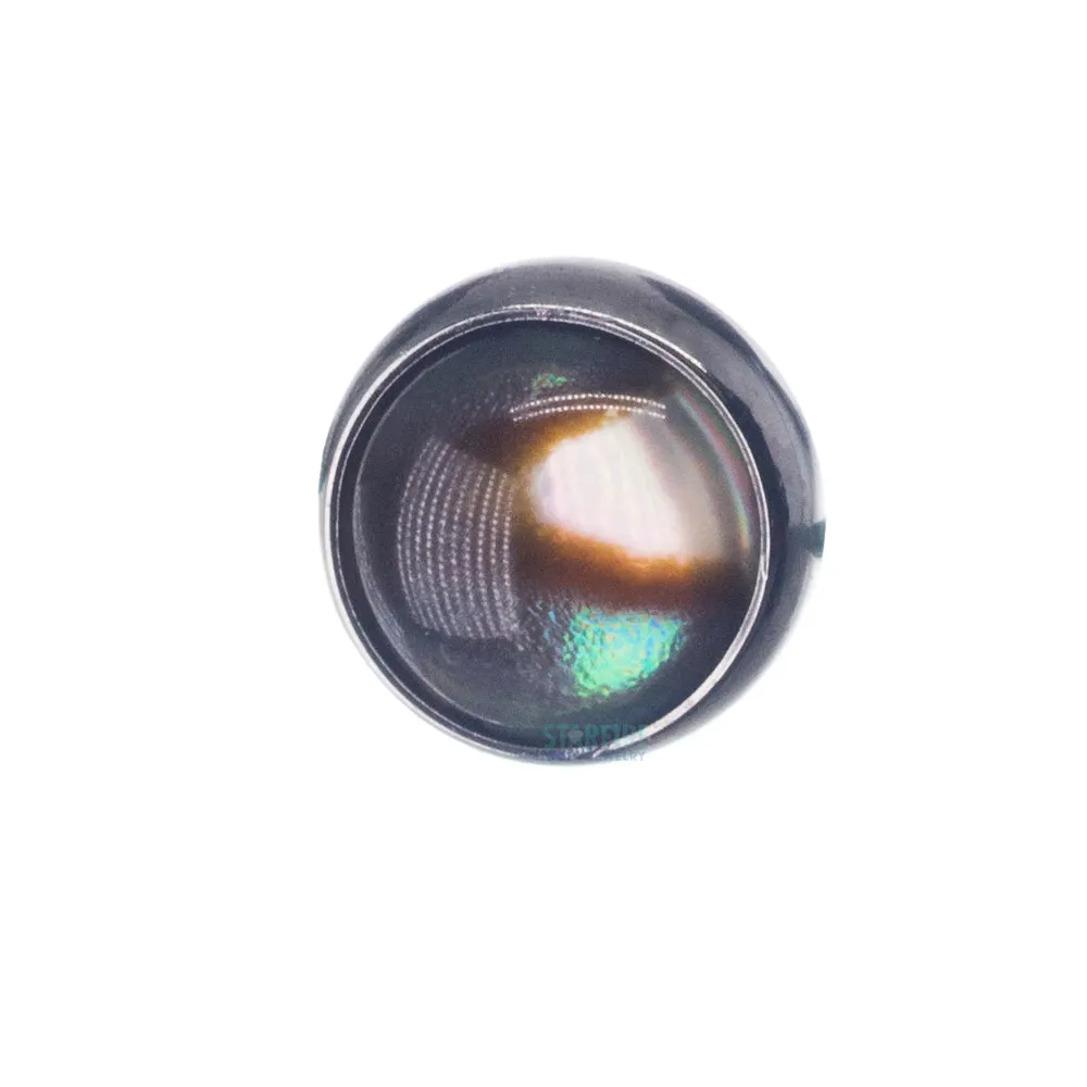 threadless: Bezel-Set Round Natural Stone Cabochon End