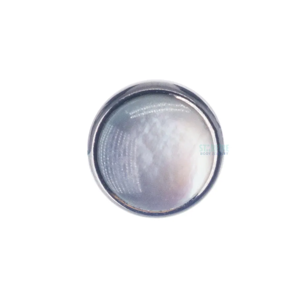 threadless: Bezel-Set Round Natural Stone Cabochon End