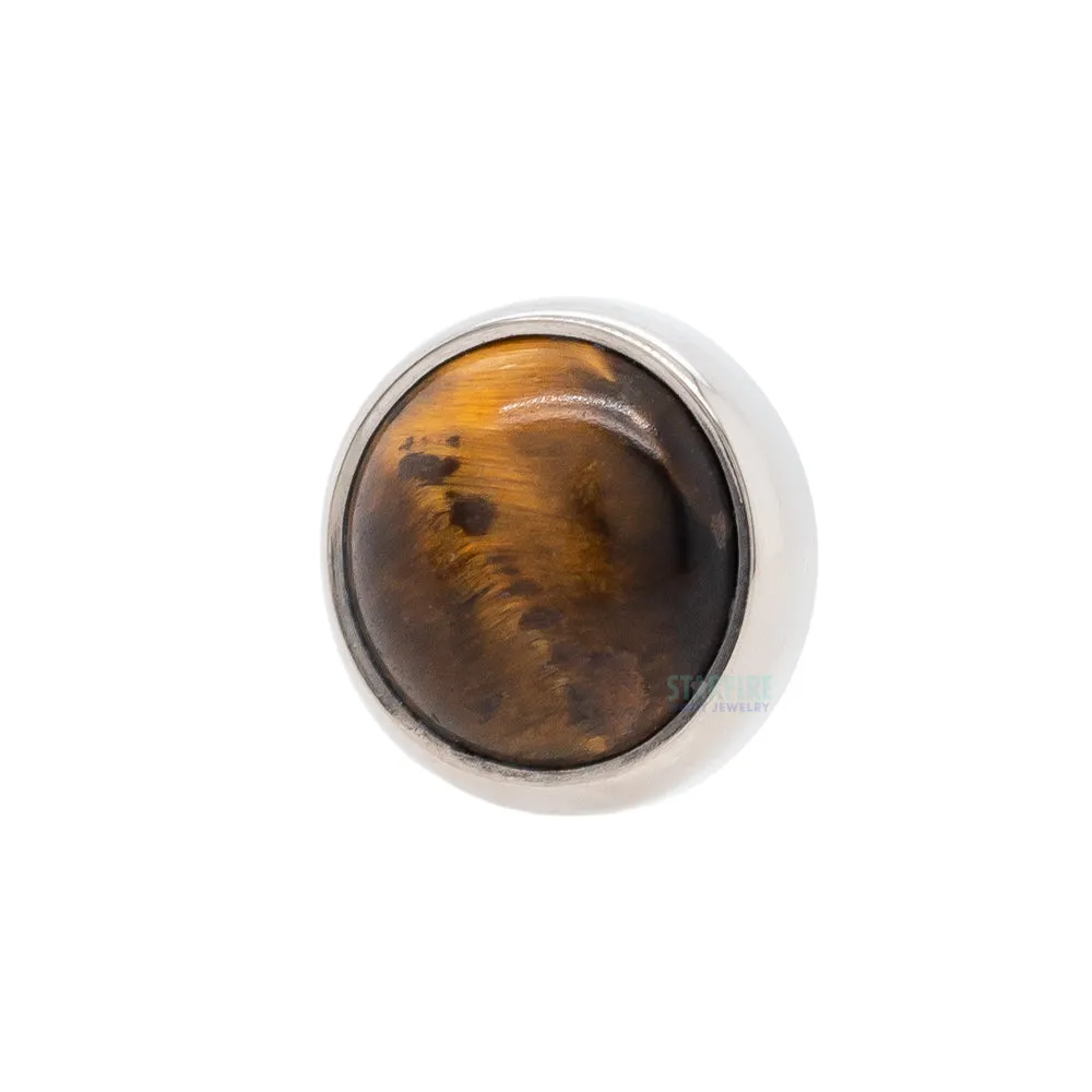 threadless: Bezel-Set Round Natural Stone Cabochon End