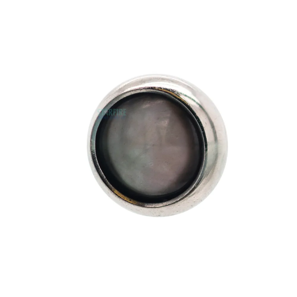 threadless: Bezel-Set Round Natural Stone Cabochon End