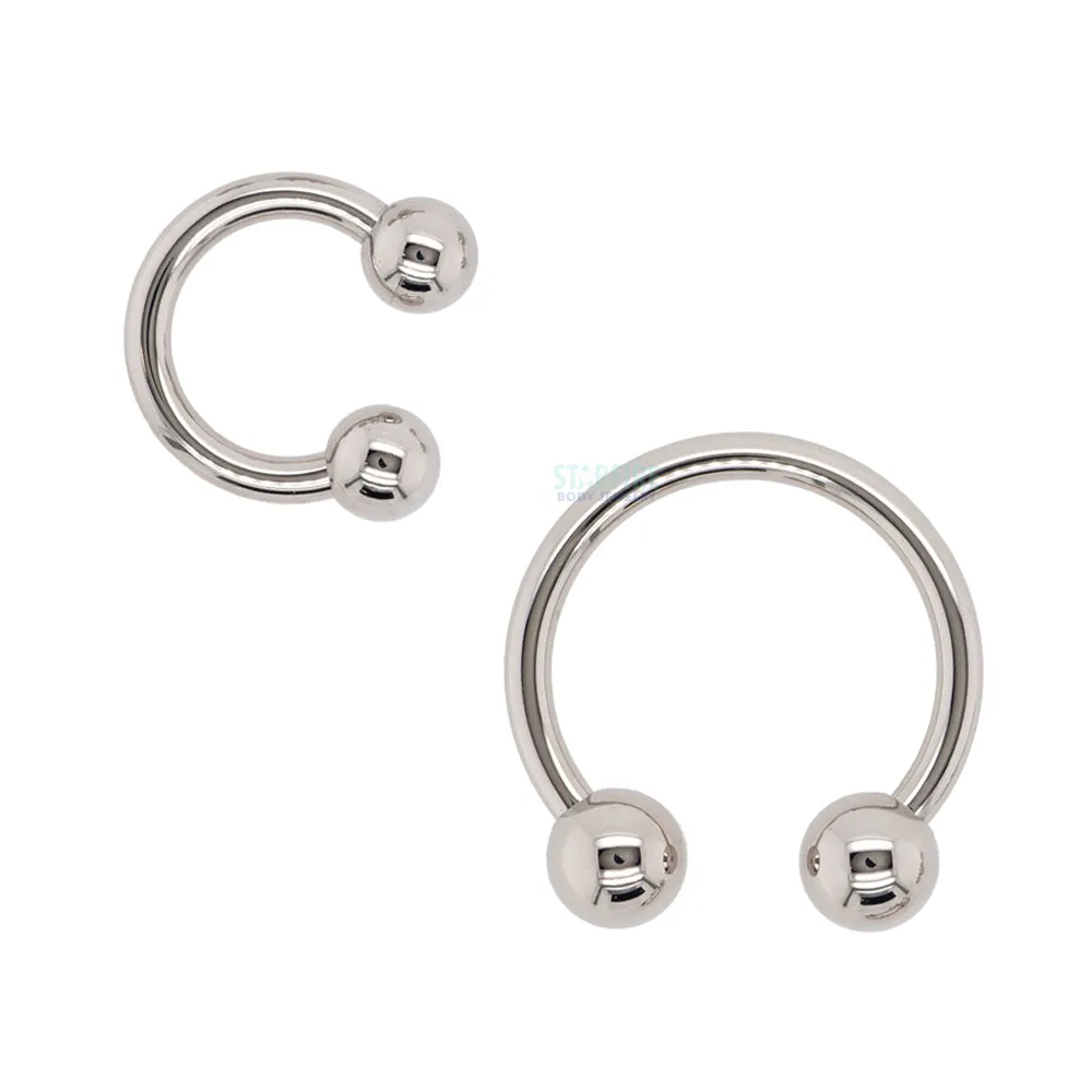 Titanium Circular Barbell - Fuchsia