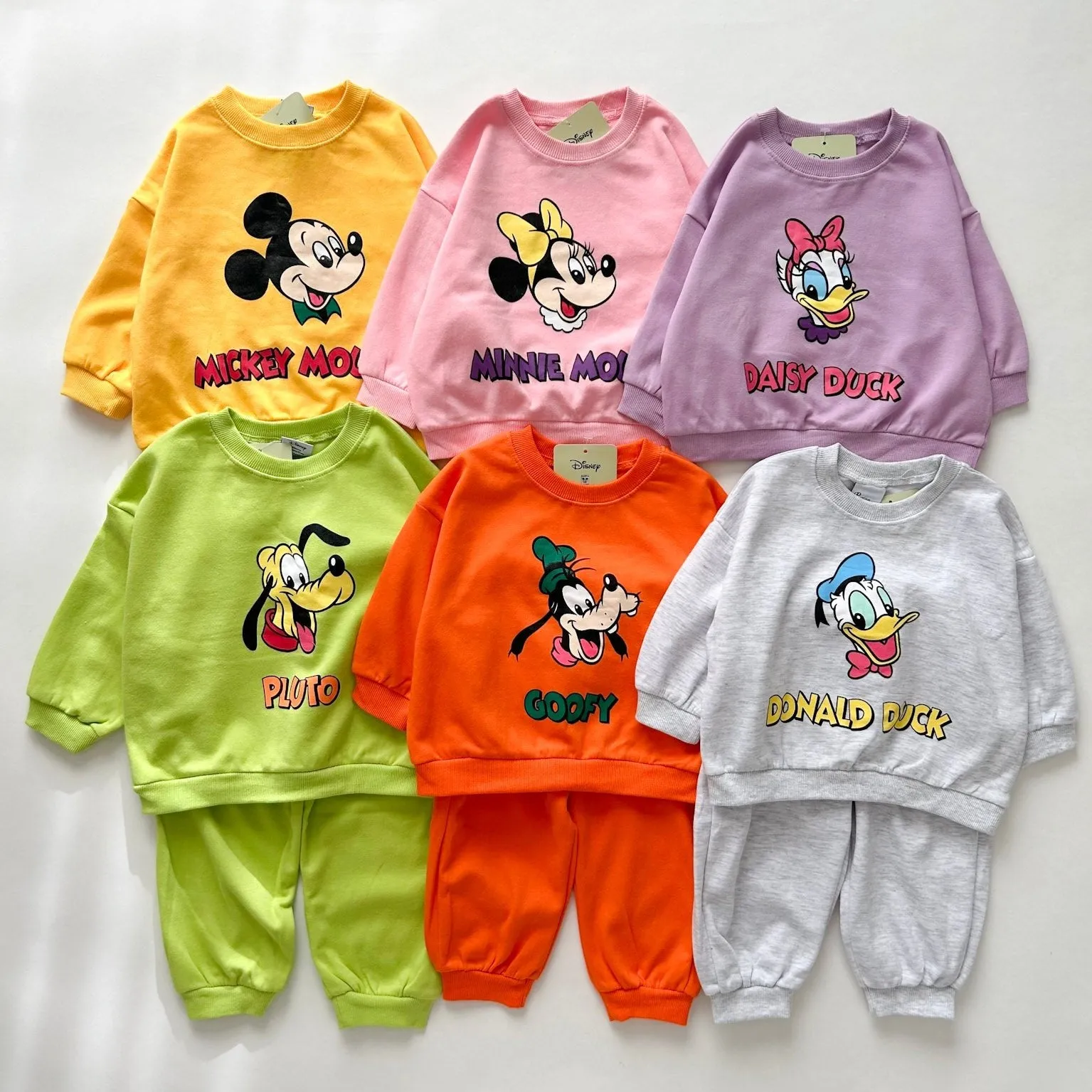 Toddler Disney Friends Face Sweatshirt and Jogger Pants Set (1-6y) - 6 Colors