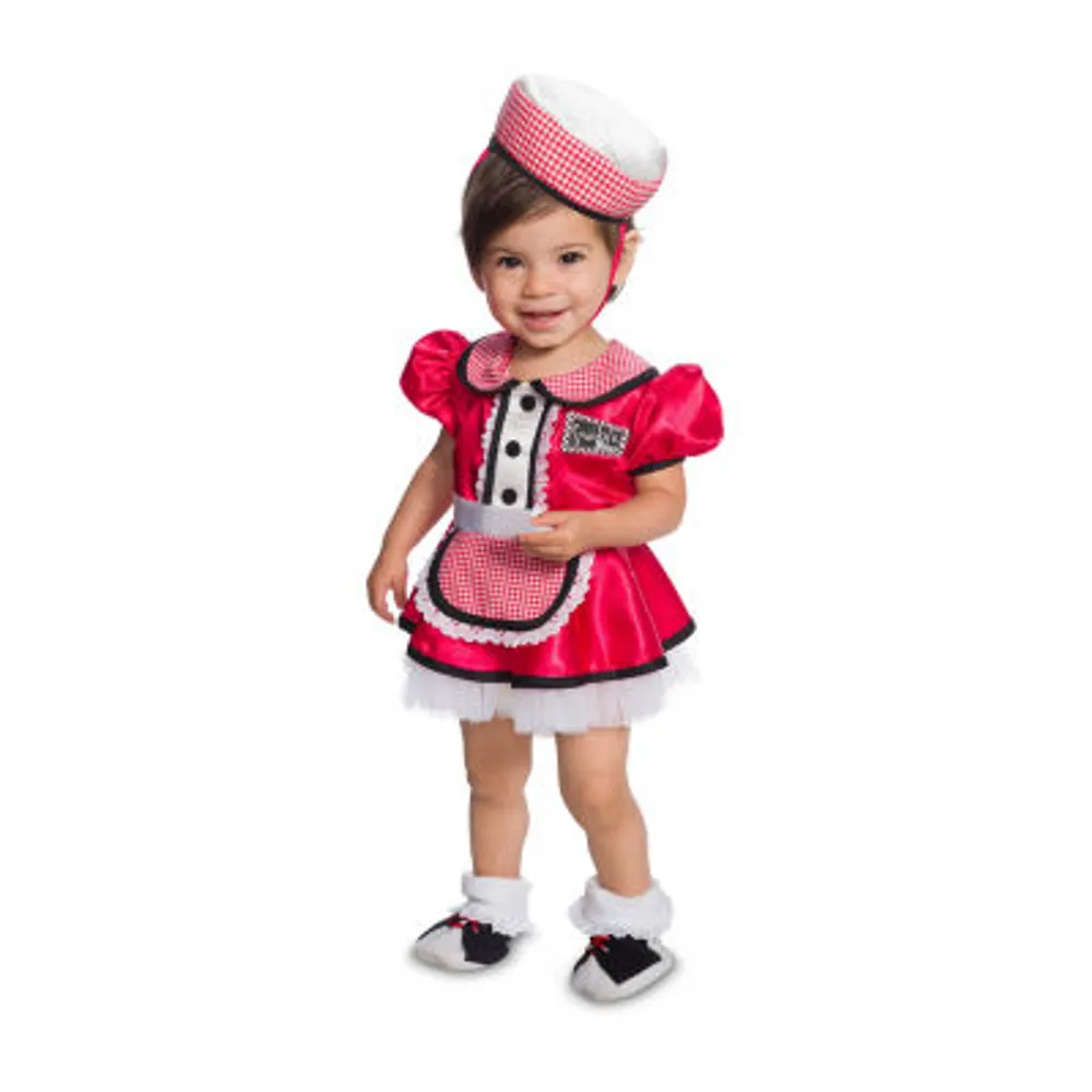 Toddler Girls Diner 4-pc. Costume