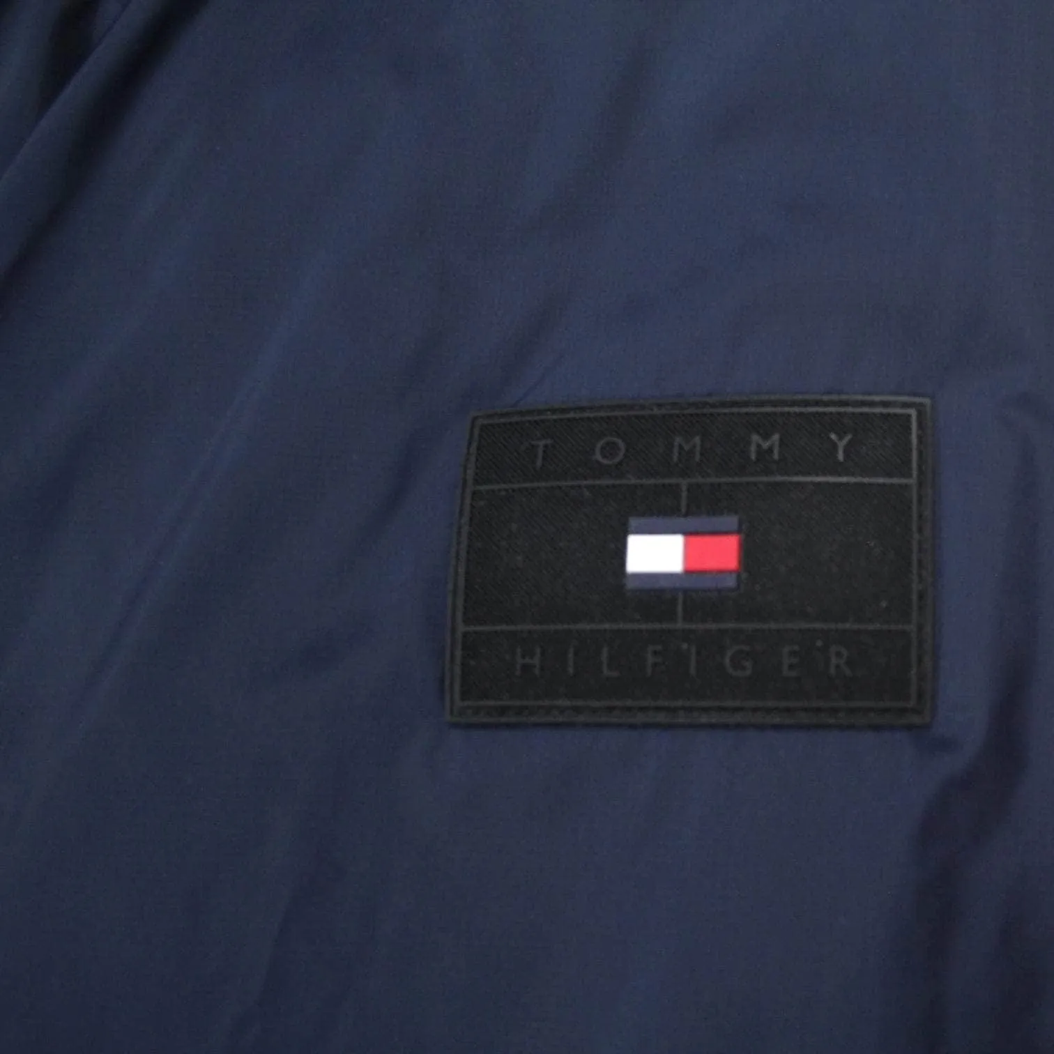 Tommy Hilfiger Blue Hooded Windbreaker Jacket