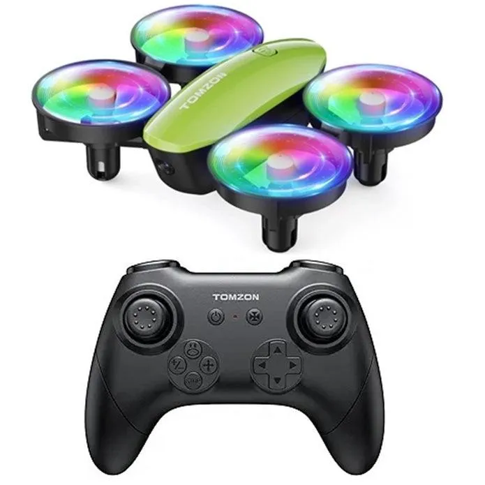 Tomzon A23 Mini Drone with LED Dazzling Lights Green