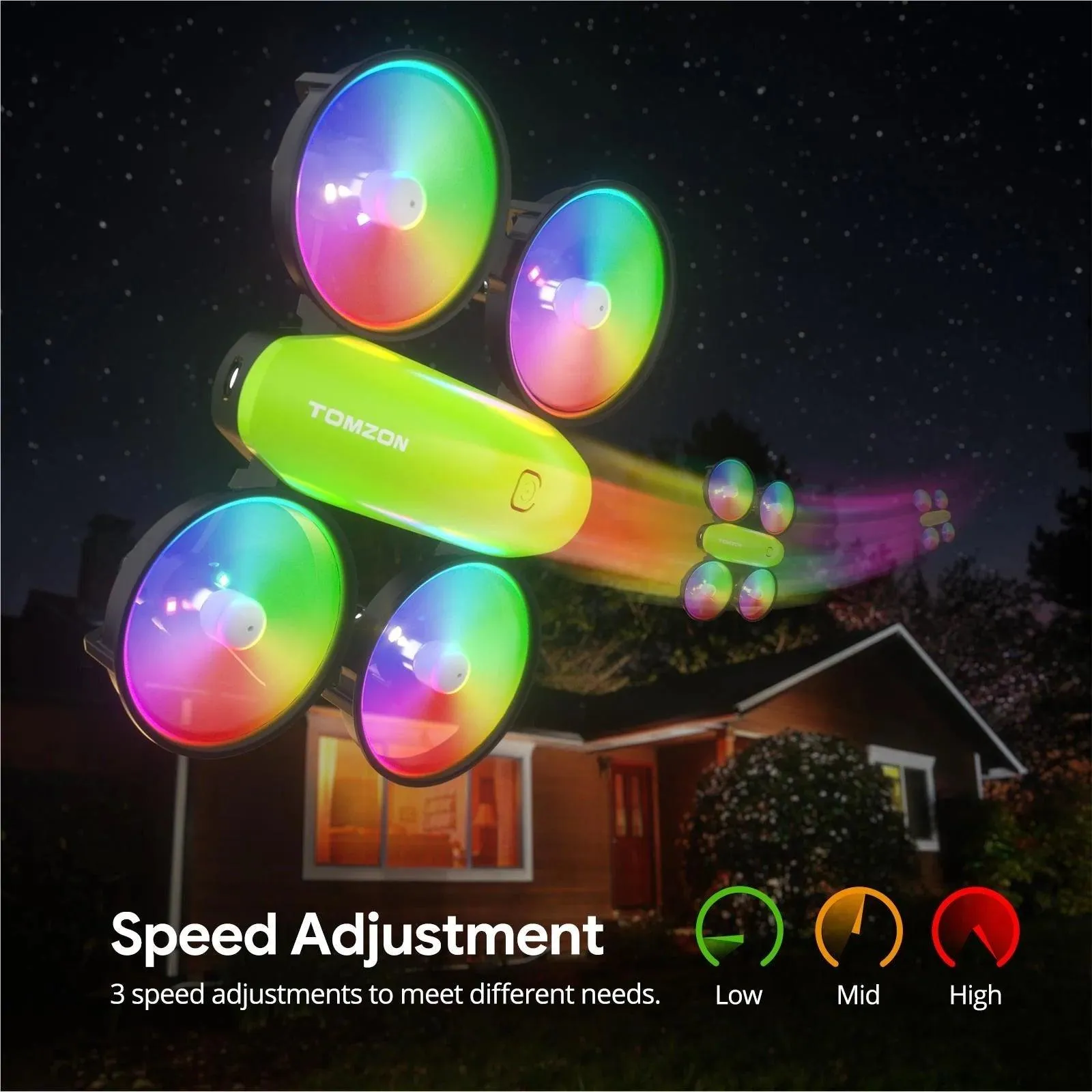 Tomzon A23 Mini Drone with LED Dazzling Lights Green