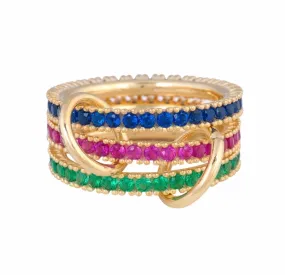 Triple Stack Interlocking Ring