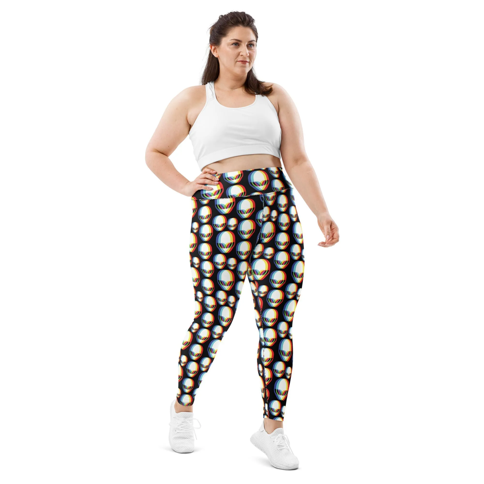 Trippy Alien Plus Size Leggings