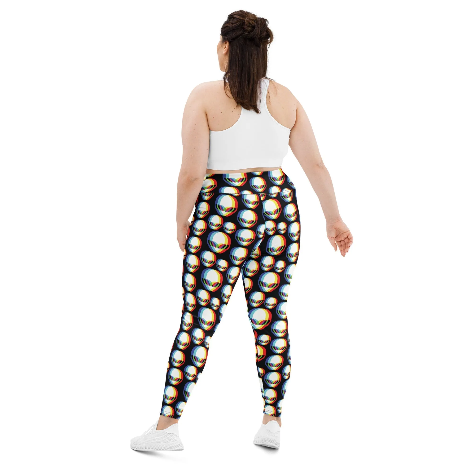 Trippy Alien Plus Size Leggings