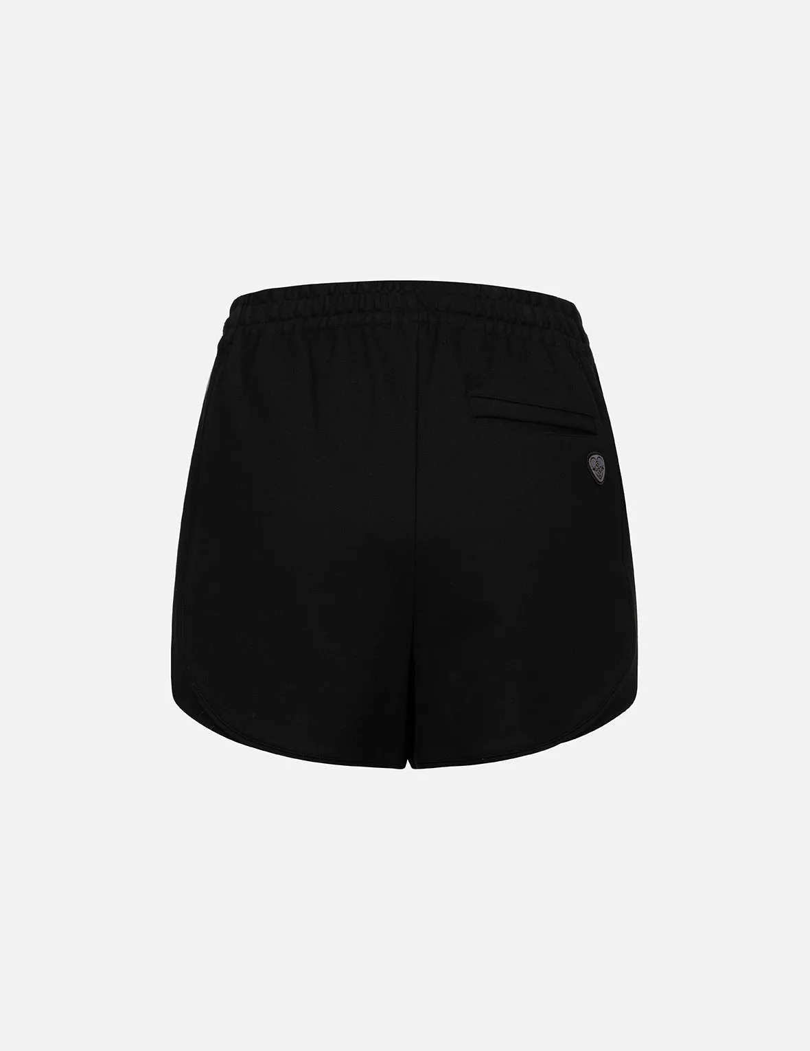 Two-Layer Elastic Waistband Regular Fit Souvenir Shorts