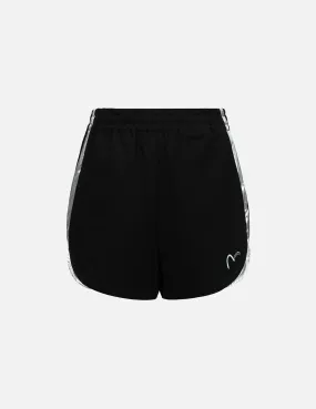 Two-Layer Elastic Waistband Regular Fit Souvenir Shorts