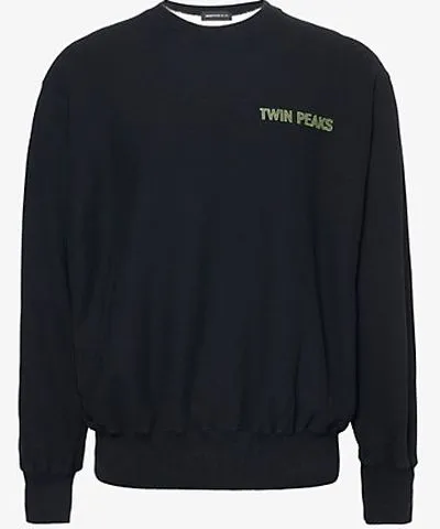 UNDERCOVER Mens Black Twin Peaks graphic-print cotton sweatshirt