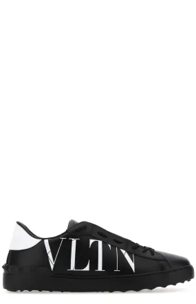 Valentino Garavani Rockstud VLTN Printed Lace-Up Sneakers