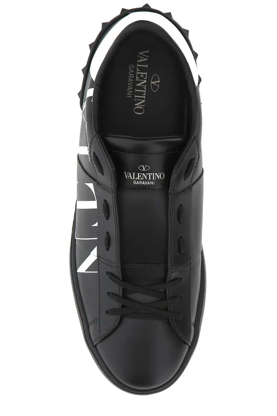 Valentino Garavani Rockstud VLTN Printed Lace-Up Sneakers