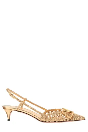 Valentino VLogo Signature Slingback Pumps