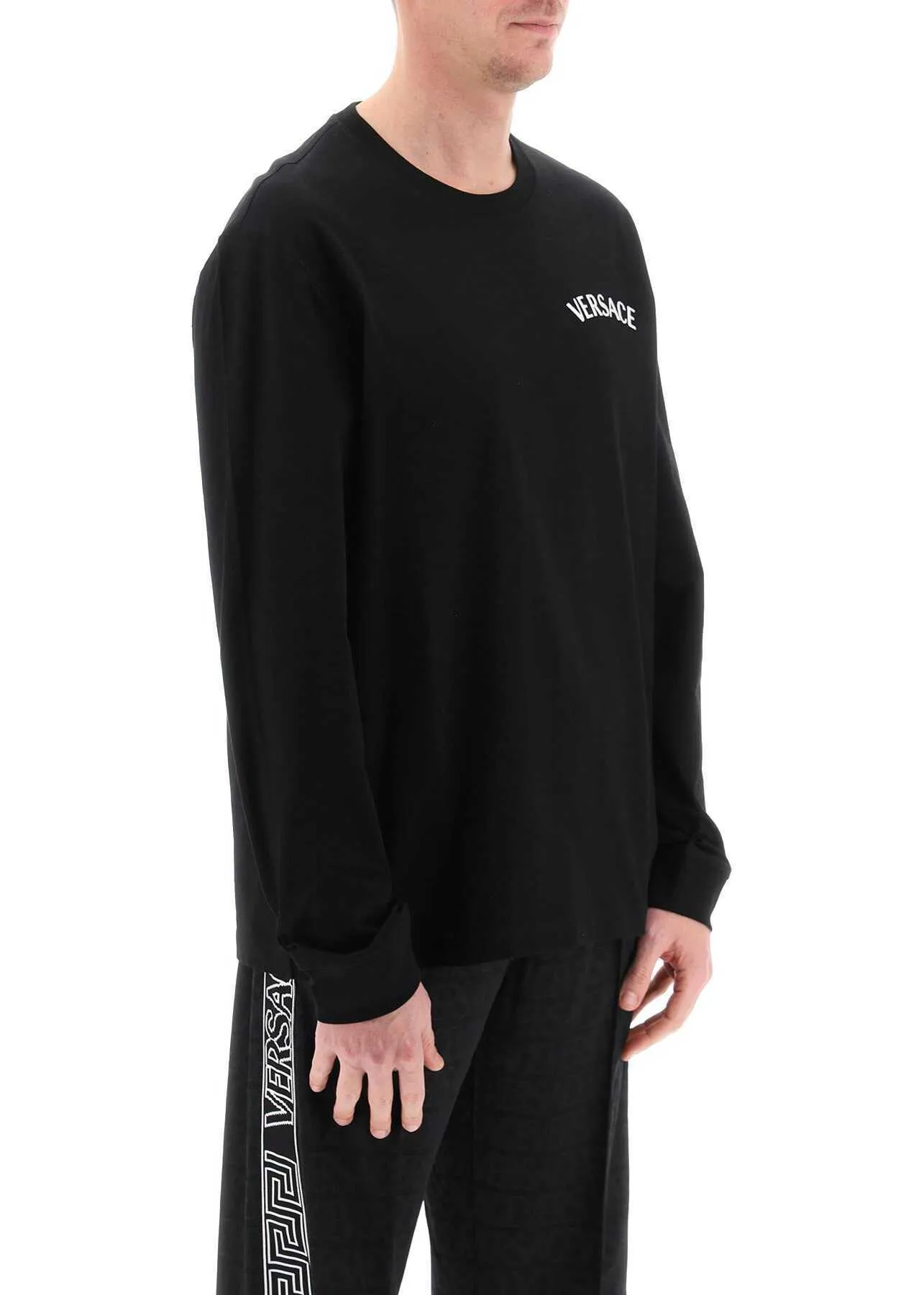 VERSACE  |Versace Milano Stamp Long-Sleeved T-Shirt