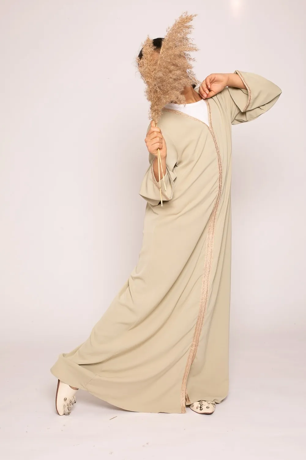 Vestido niña kaftan verde