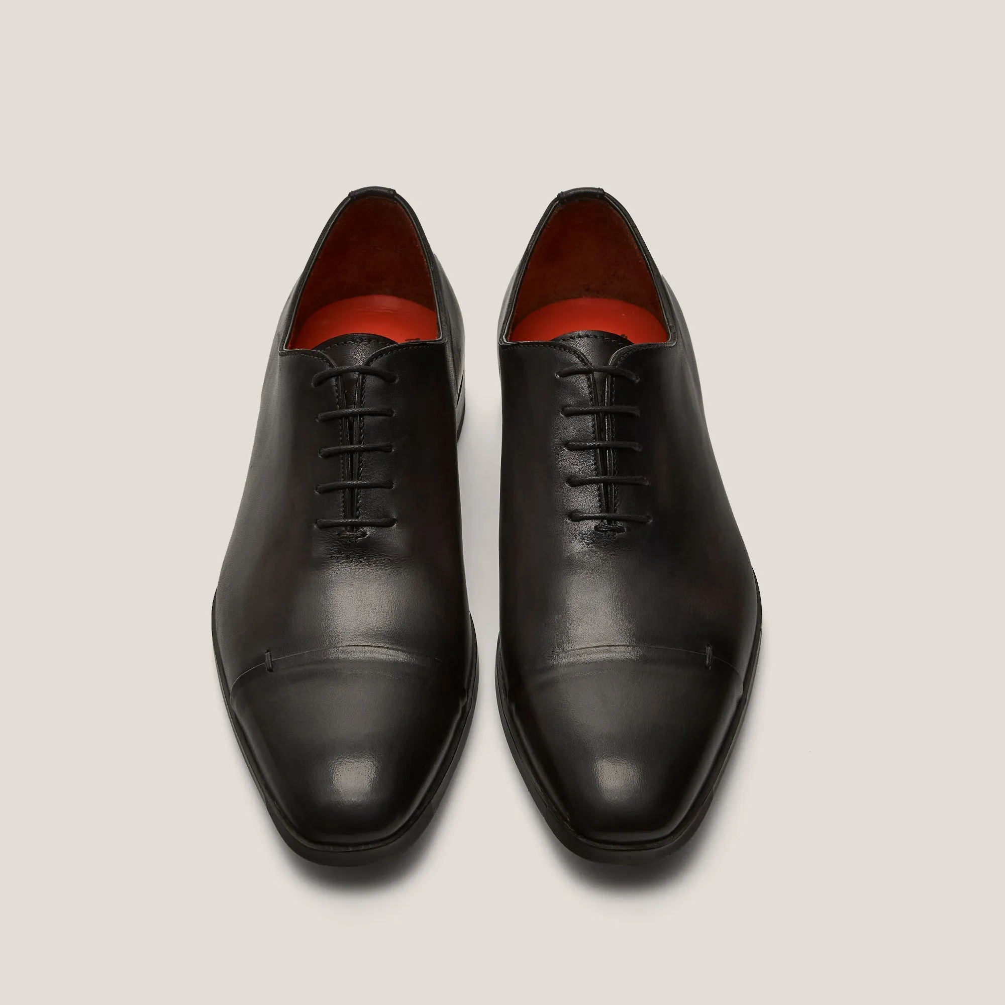 Vicenza Dark Grey Patina Leather Oxford Shoes