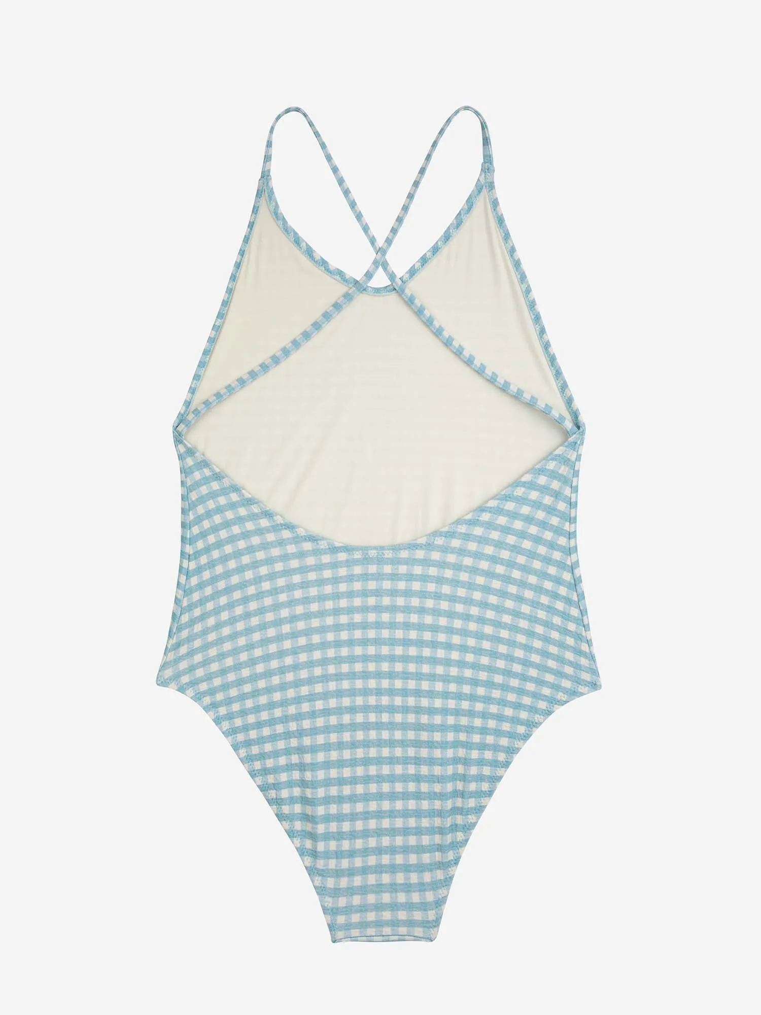 Vichy Print Swimsuit