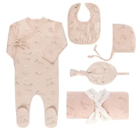 Vintage Birds- Blush - Deluxe 5 Pc Set