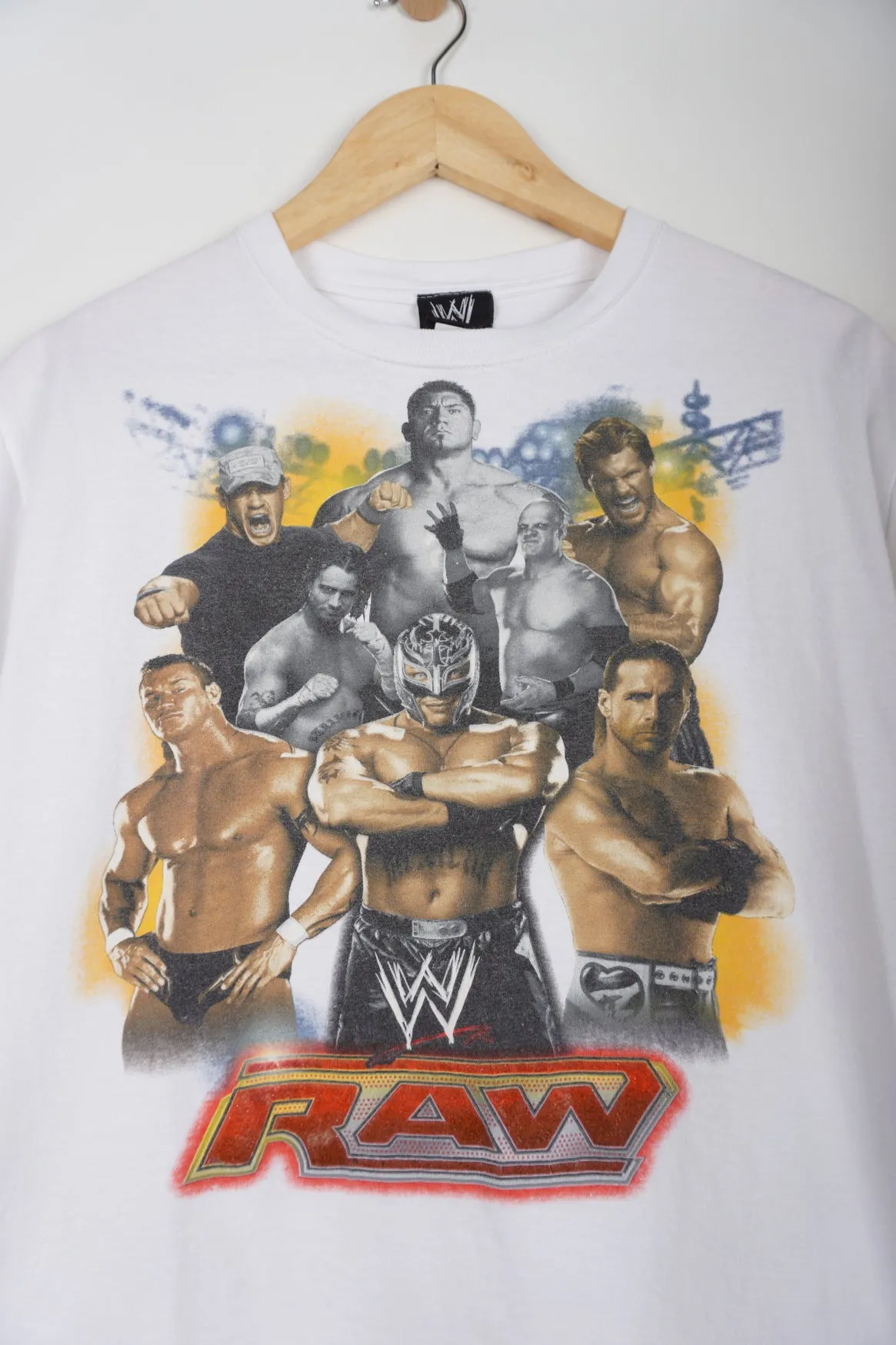 Vintage WWE Raw Graphic White T-Shirt