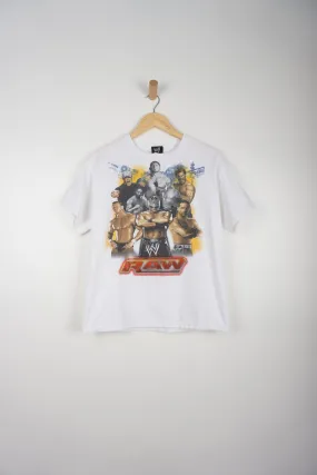 Vintage WWE Raw Graphic White T-Shirt