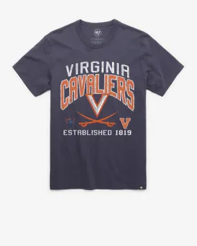 VIRGINIA CAVALIERS TURNED UP '47 FRANKLIN TEE